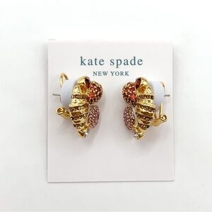 KS024-Kate Spade croissant earrings